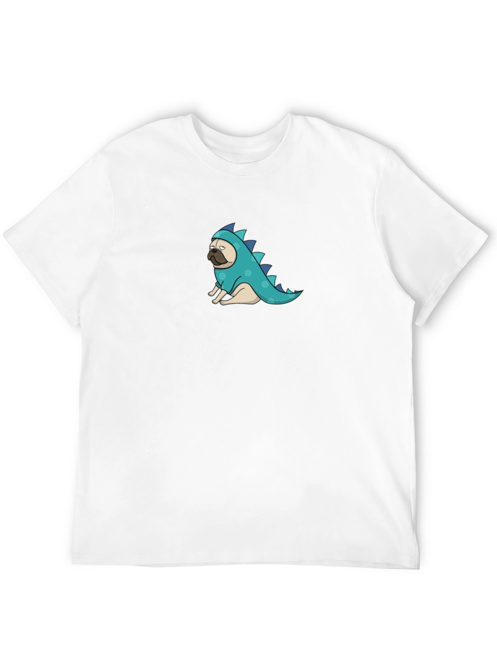 Pug Dinosaur Graphic Tee - Funny Dog T-Shirt