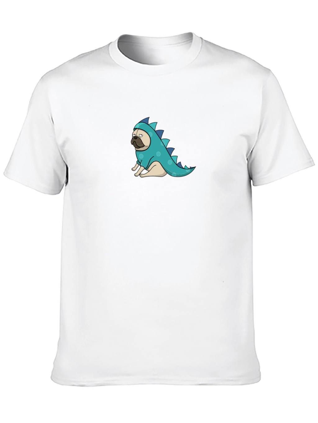 Pug Dinosaur Graphic Tee - Funny Dog T-Shirt