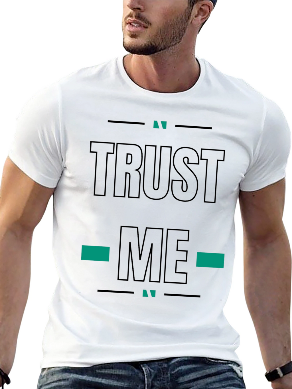 Trust Me Graphic T-Shirt Black