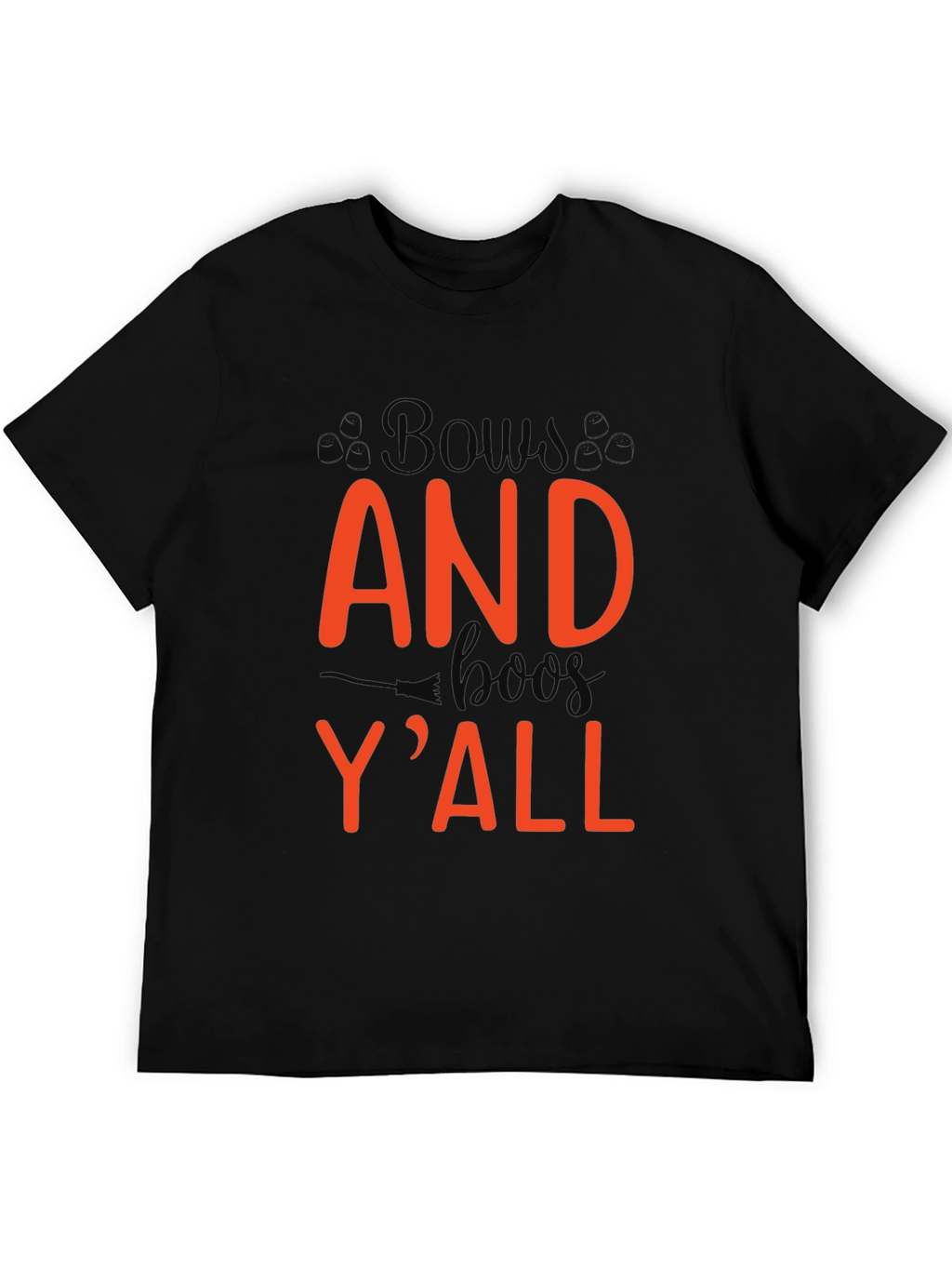 Bows and Boo Yall Black T-Shirt