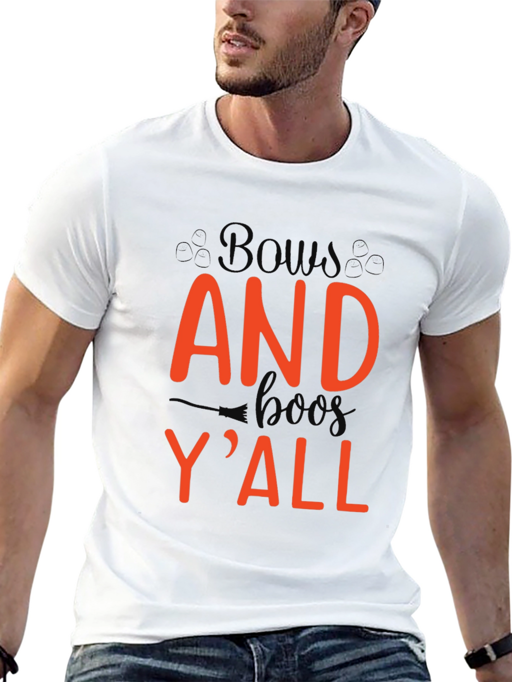 Bows and Boo Yall Black T-Shirt