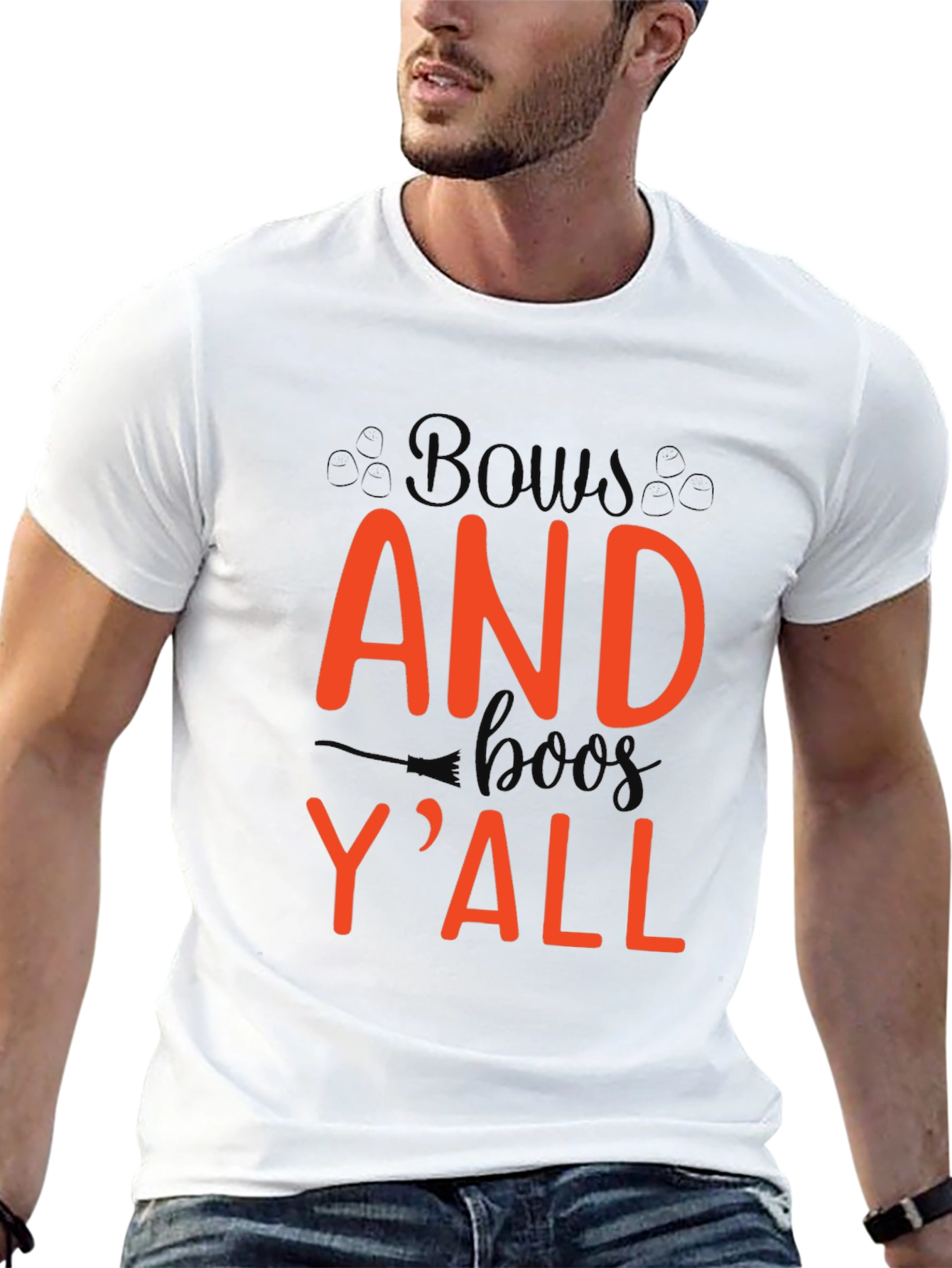 Bows and Boo Yall Black T-Shirt