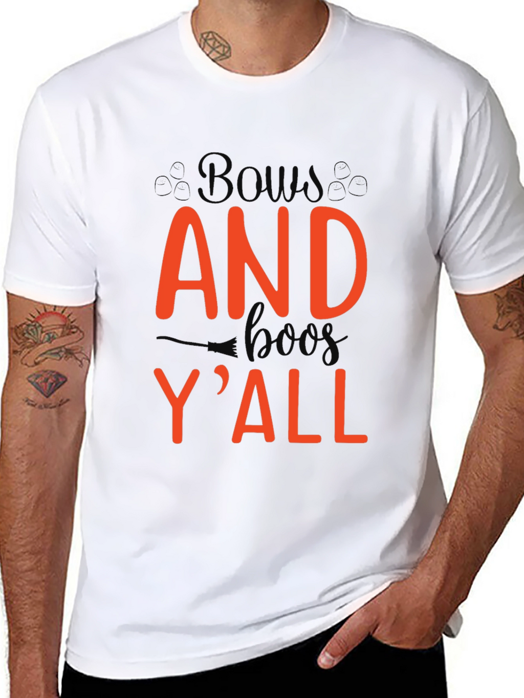 Bows and Boo Yall Black T-Shirt
