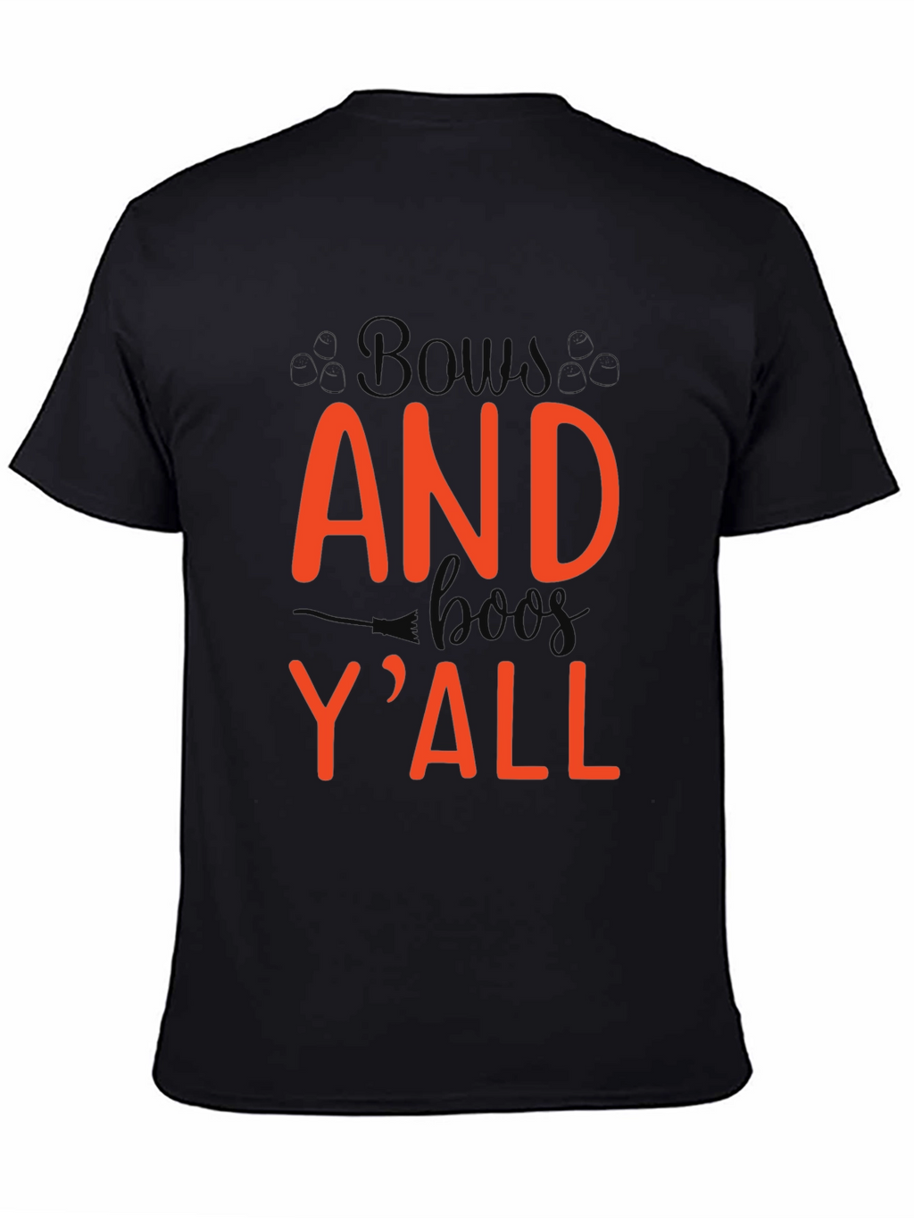 Bows and Boo Yall Black T-Shirt