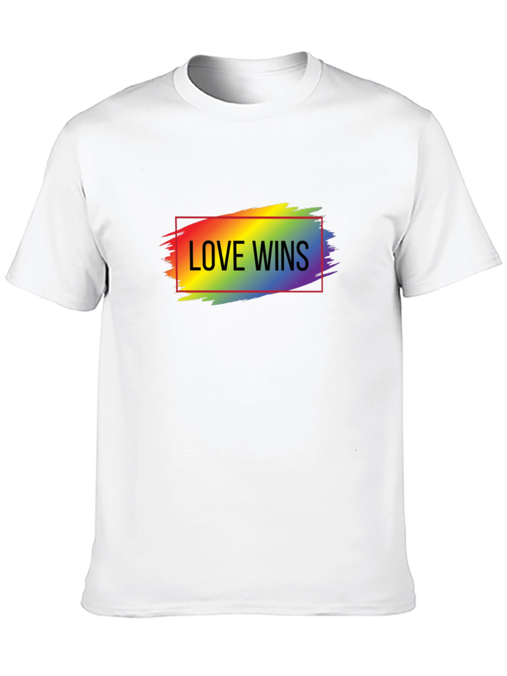 Love Wins Rainbow Graphic T-Shirt