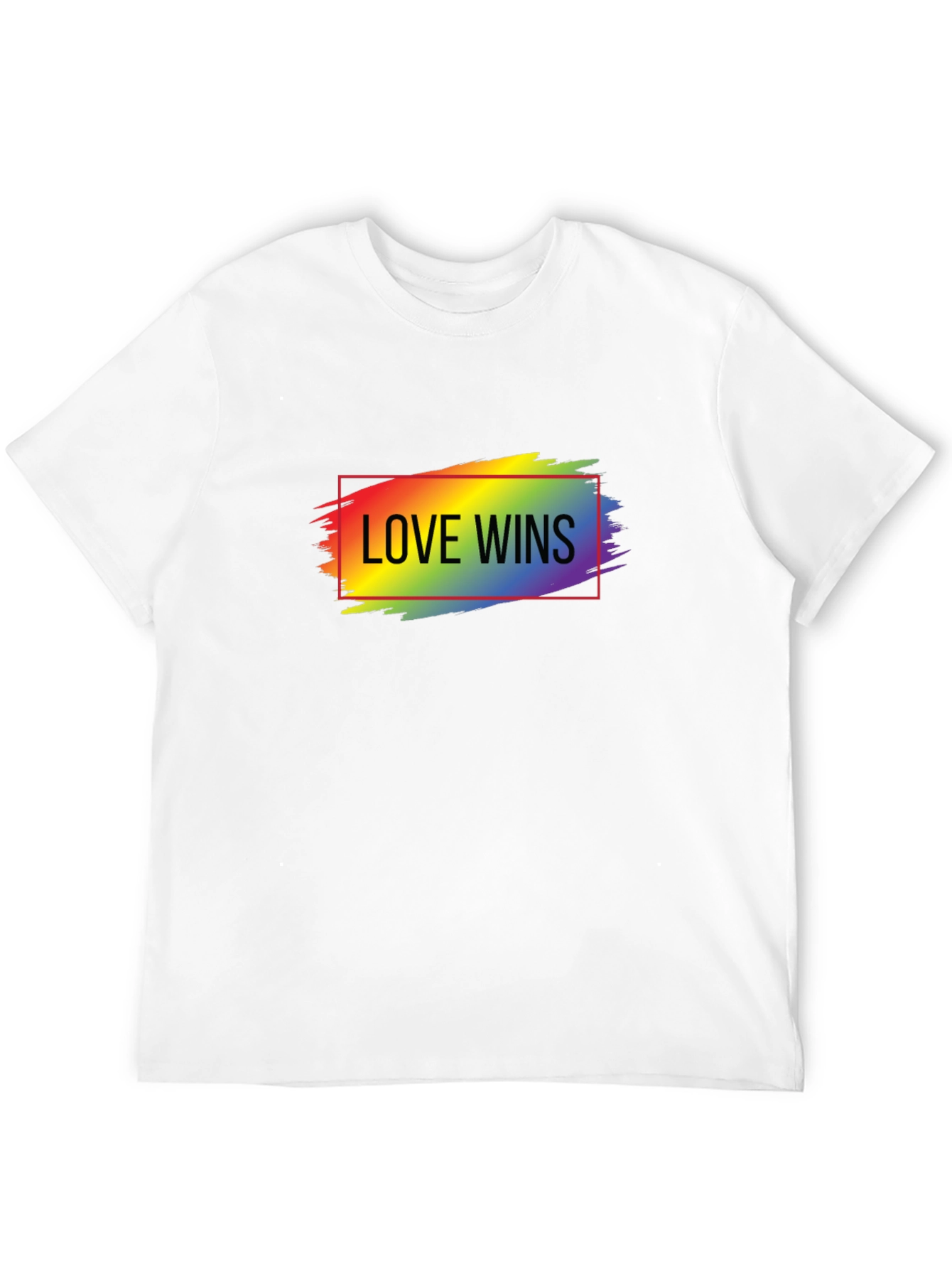 Love Wins Rainbow Graphic T-Shirt
