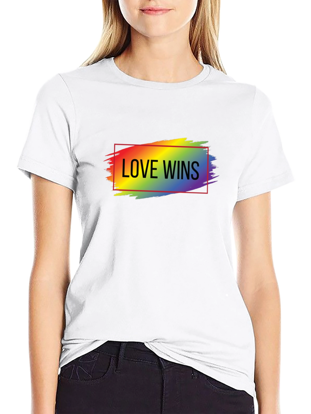 Love Wins Rainbow Graphic T-Shirt