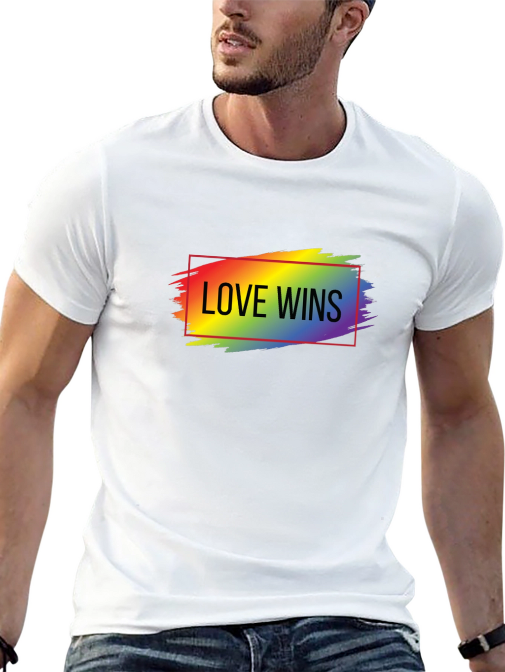 Love Wins Rainbow Graphic T-Shirt