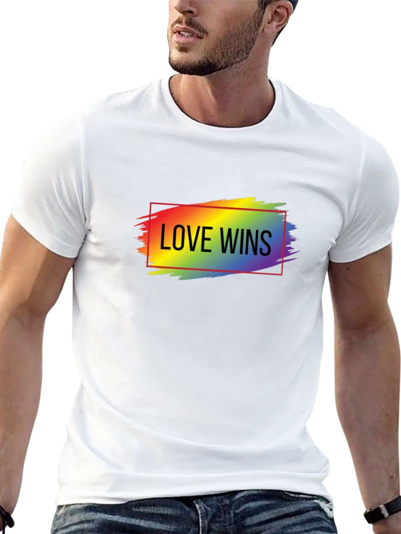 Love Wins Rainbow Graphic T-Shirt