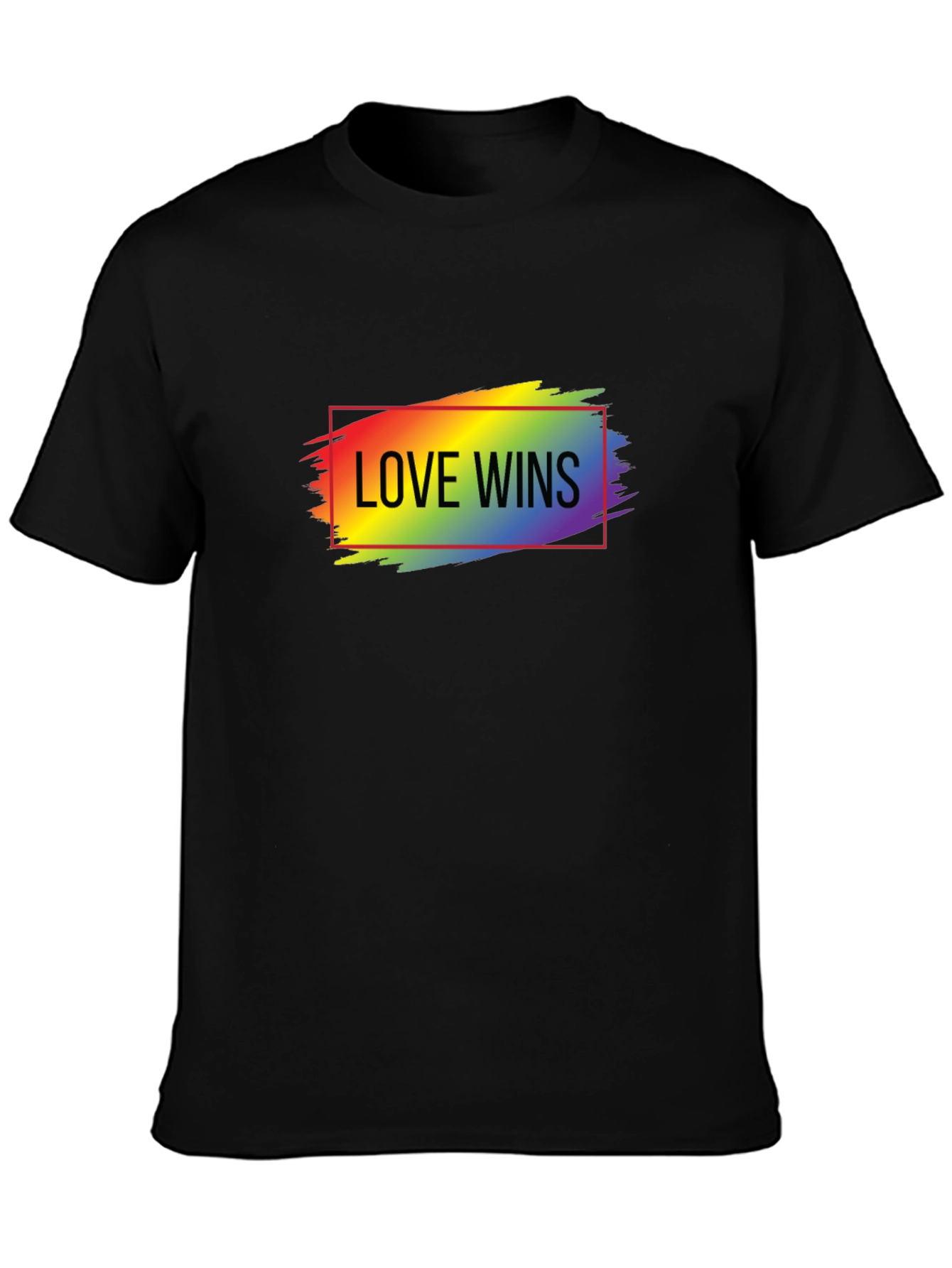 Love Wins Rainbow Graphic T-Shirt