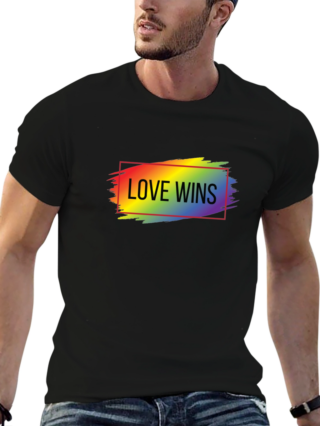 Love Wins Rainbow Graphic T-Shirt