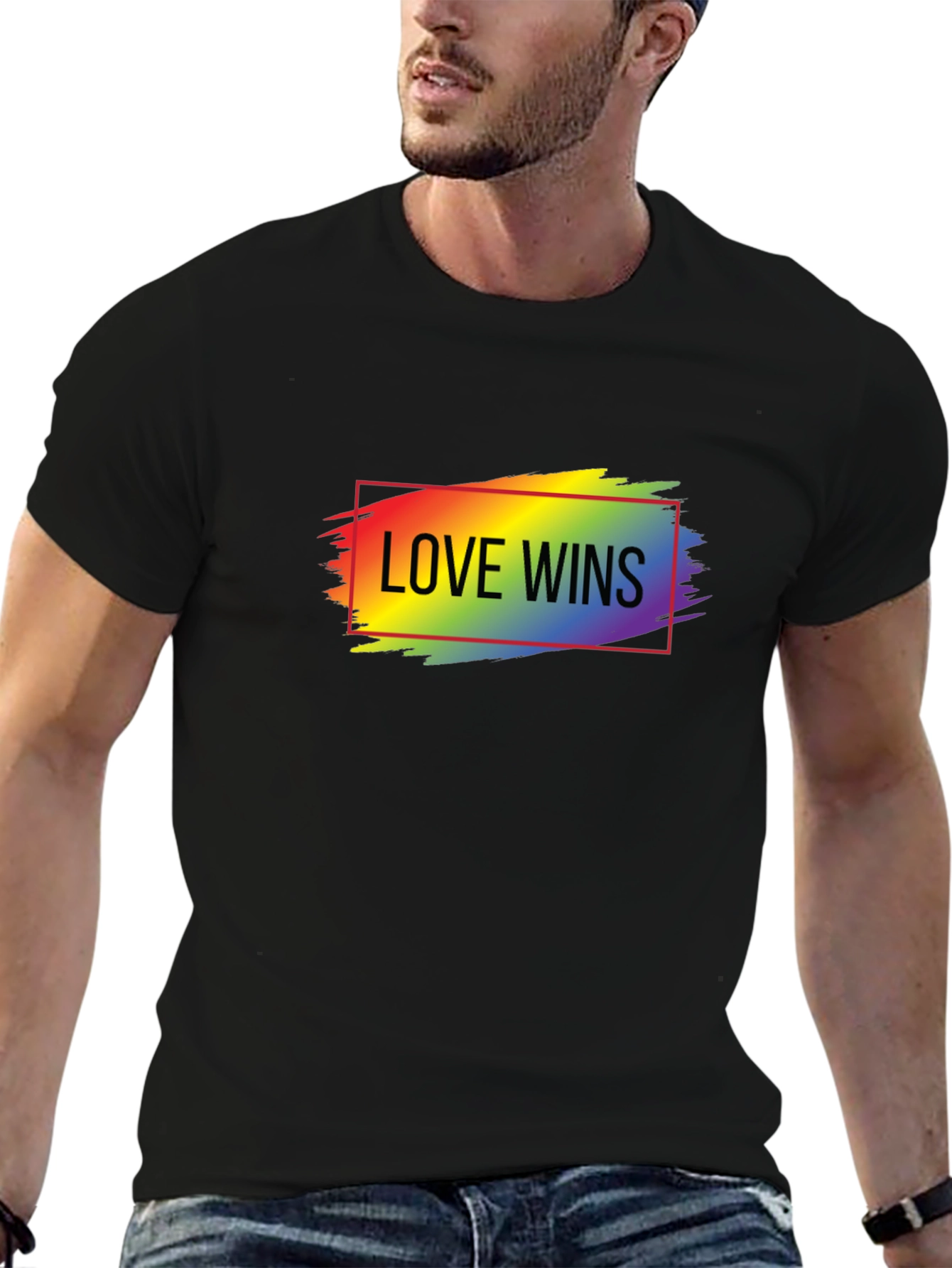 Love Wins Rainbow Graphic T-Shirt