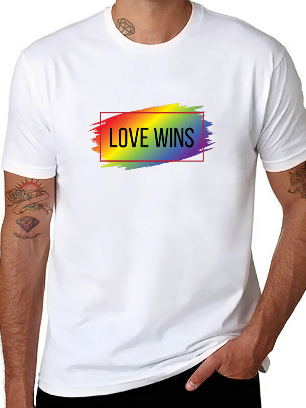 Love Wins Rainbow Graphic T-Shirt
