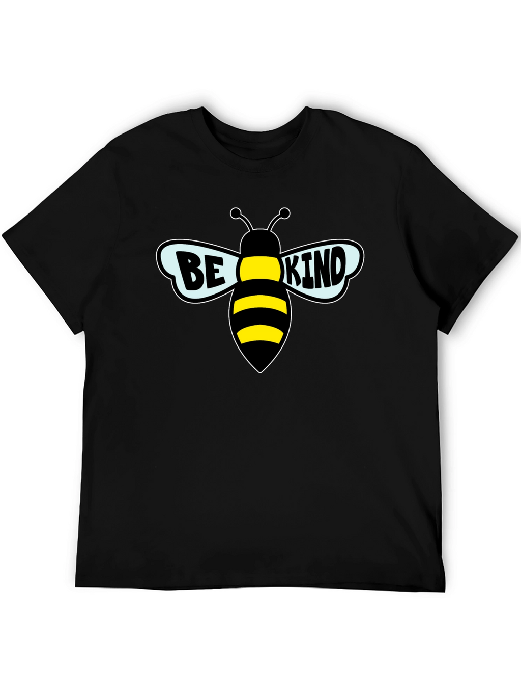 Be Kind Bee Graphic Black T-Shirt