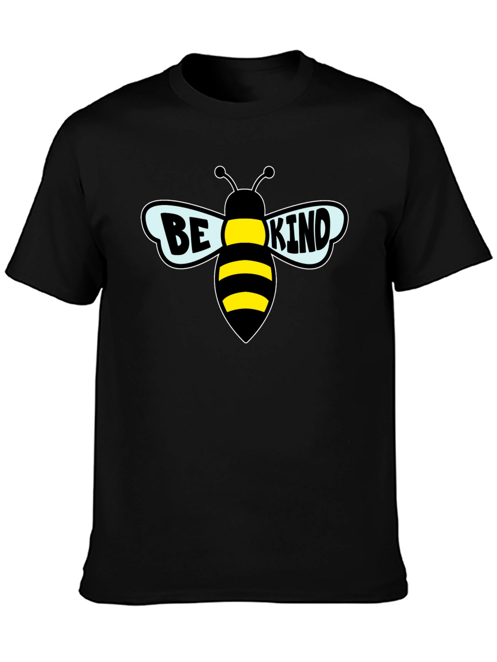 Be Kind Bee Graphic Black T-Shirt