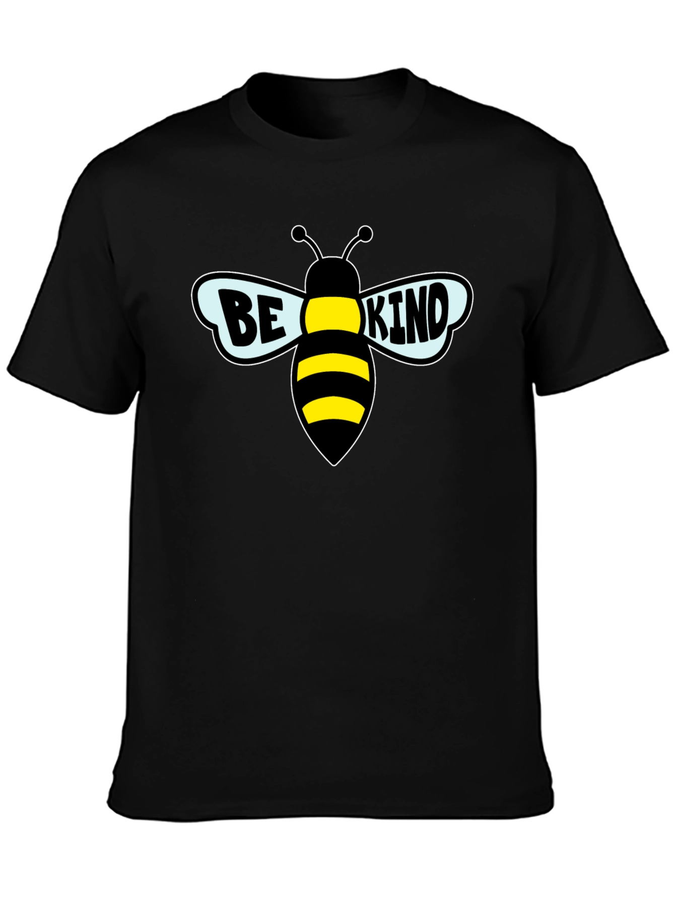 Be Kind Bee Graphic Black T-Shirt