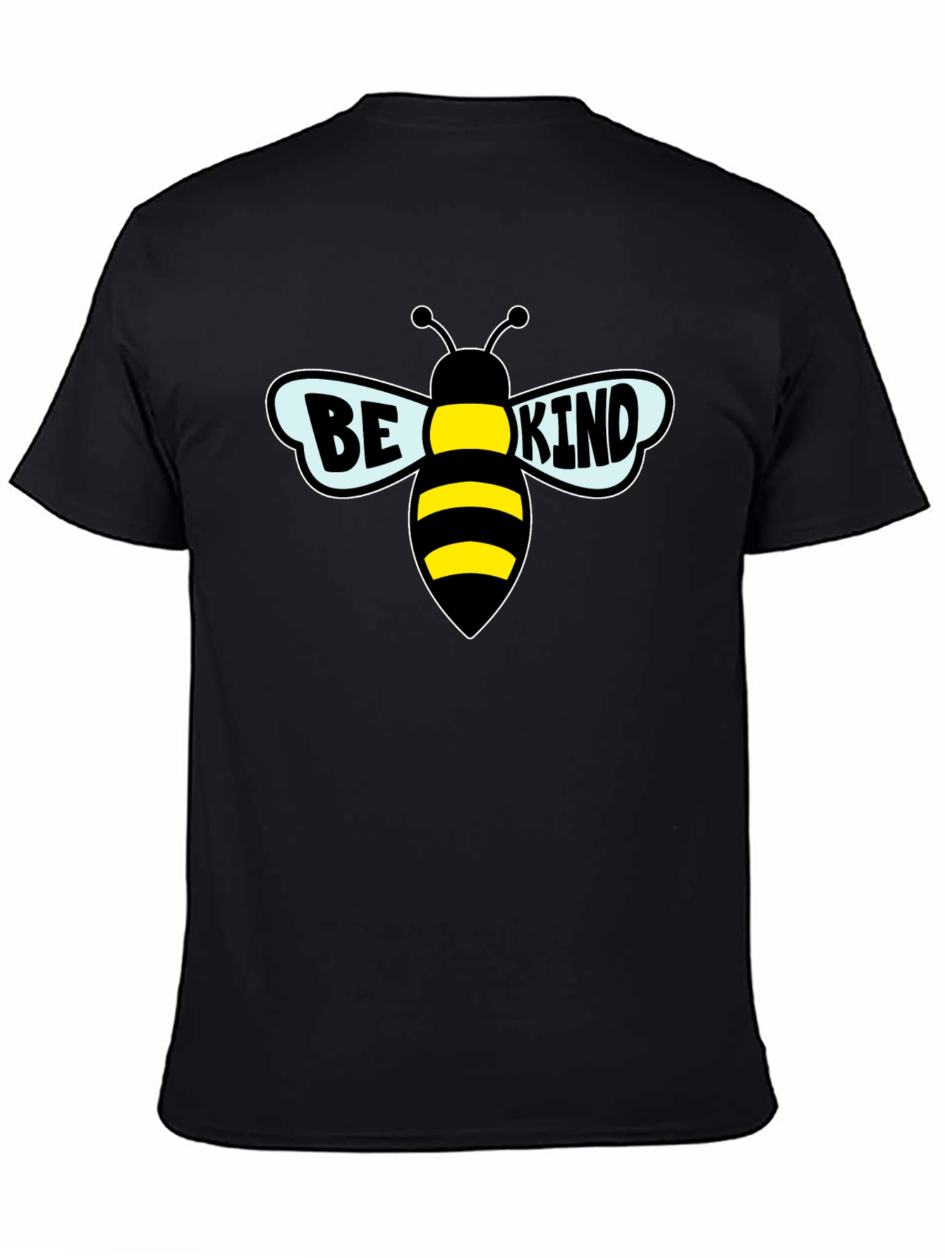Be Kind Bee Graphic Black T-Shirt