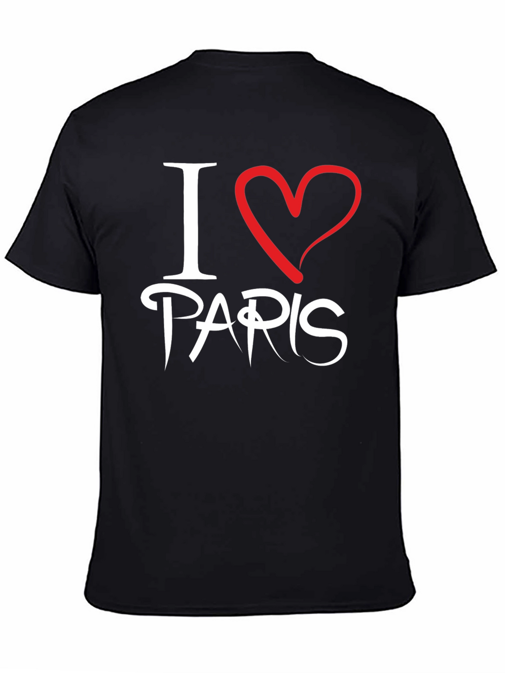 I Love Paris Black T-Shirt