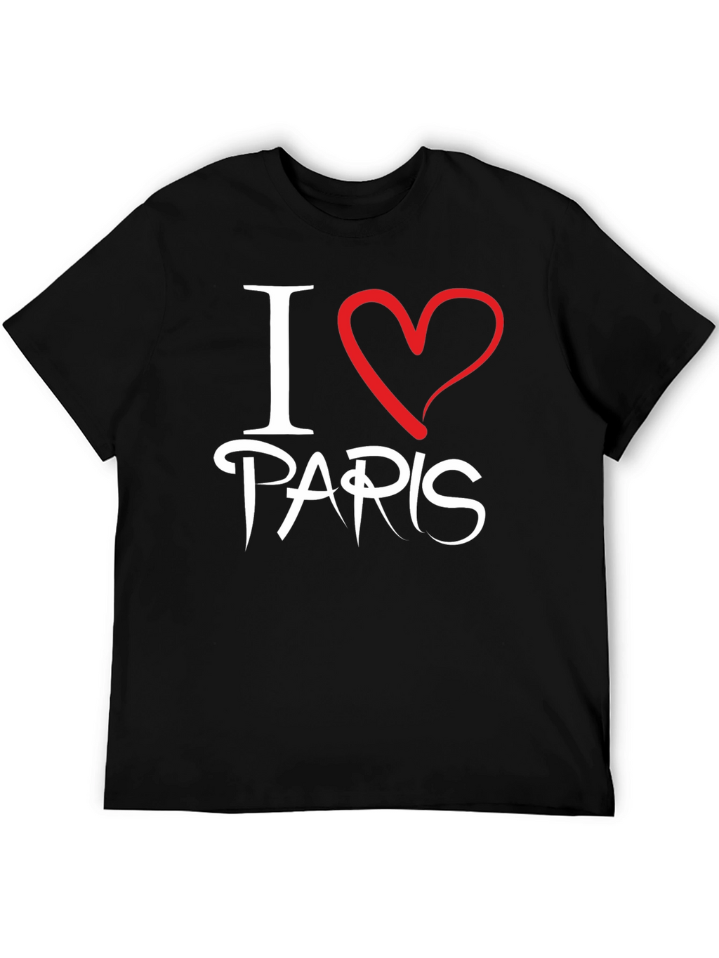 I Love Paris Black T-Shirt