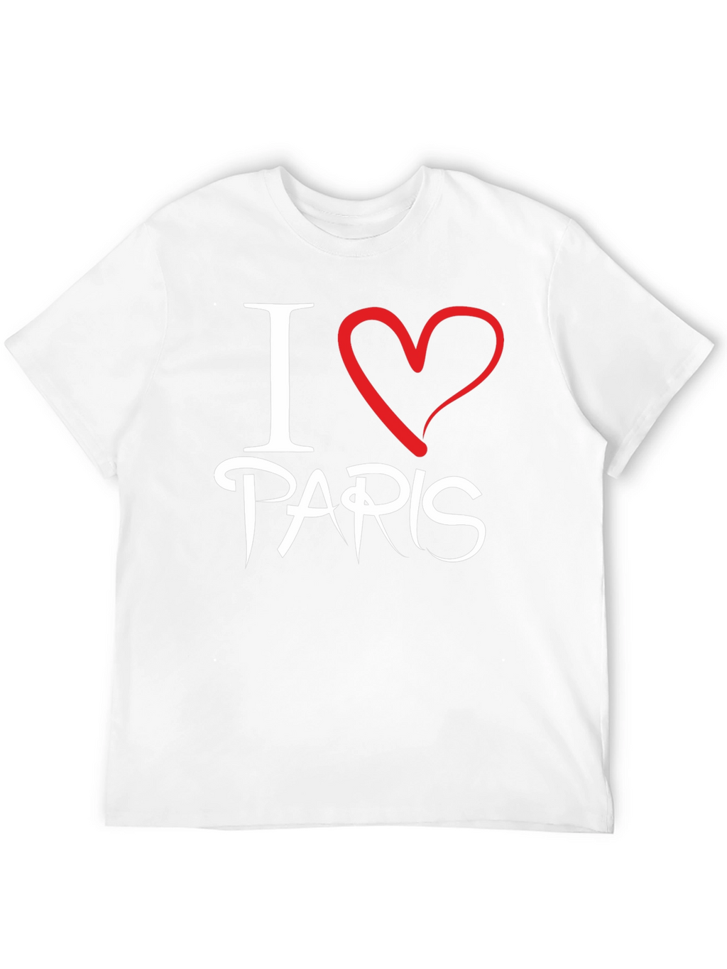 I Love Paris Black T-Shirt