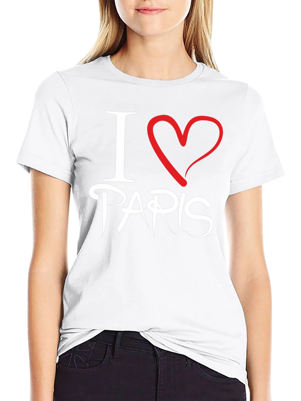 I Love Paris Black T-Shirt