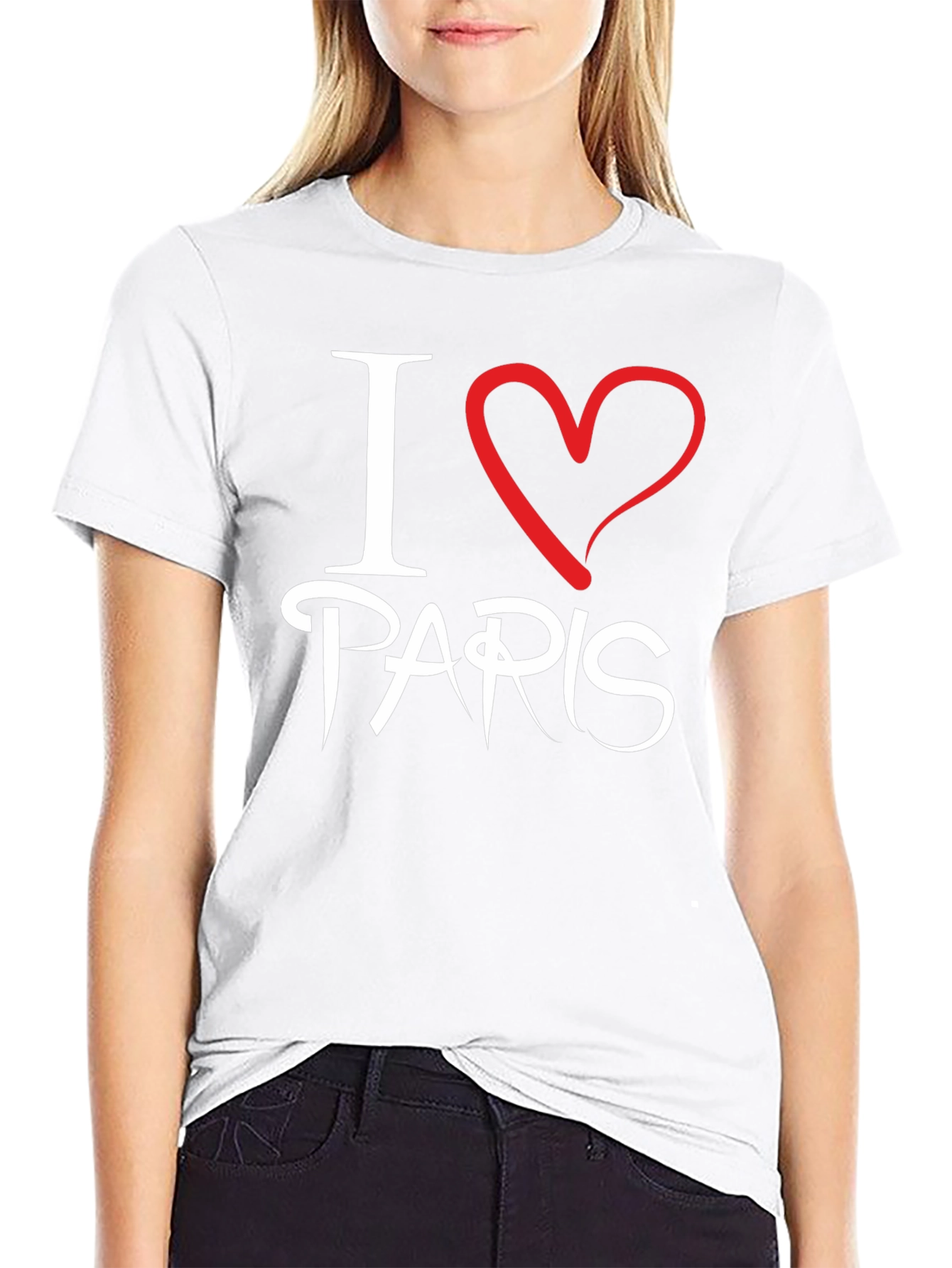 I Love Paris Black T-Shirt