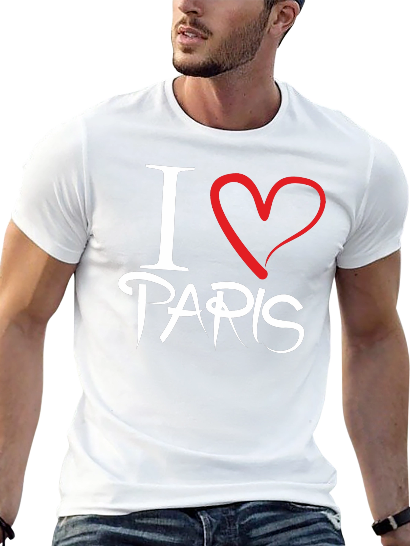 I Love Paris Black T-Shirt