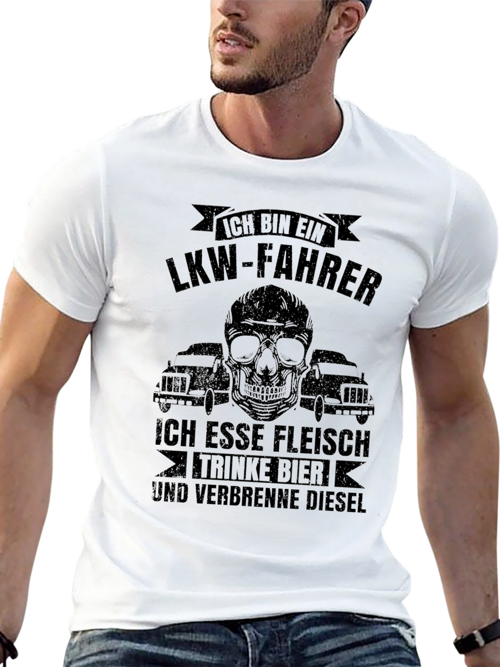 Ich Bin Ein LKW-Fahrer Graphic T-Shirt