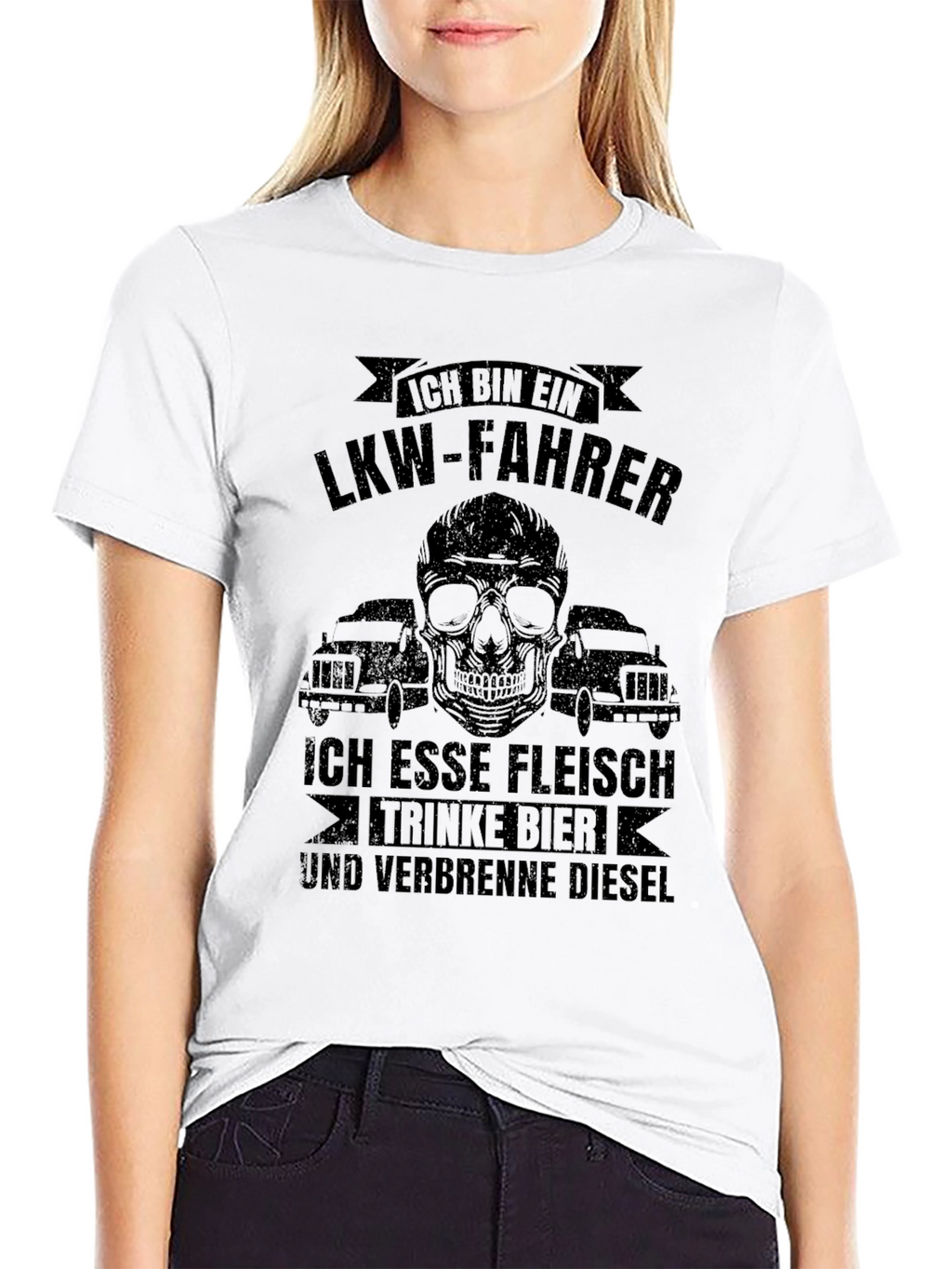 Ich Bin Ein LKW-Fahrer Graphic T-Shirt