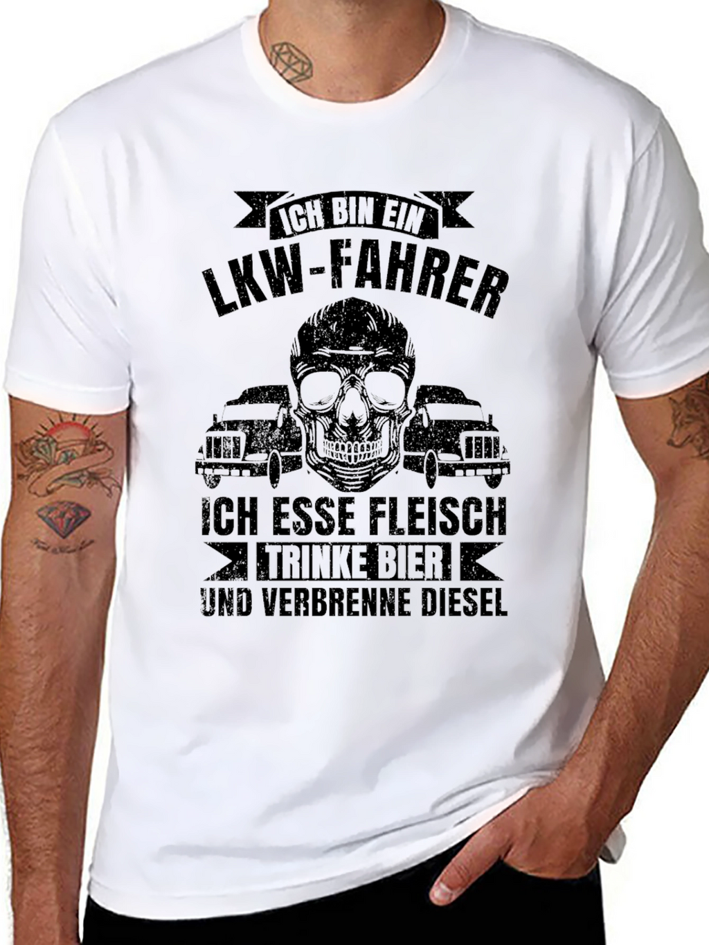 Ich Bin Ein LKW-Fahrer Graphic T-Shirt