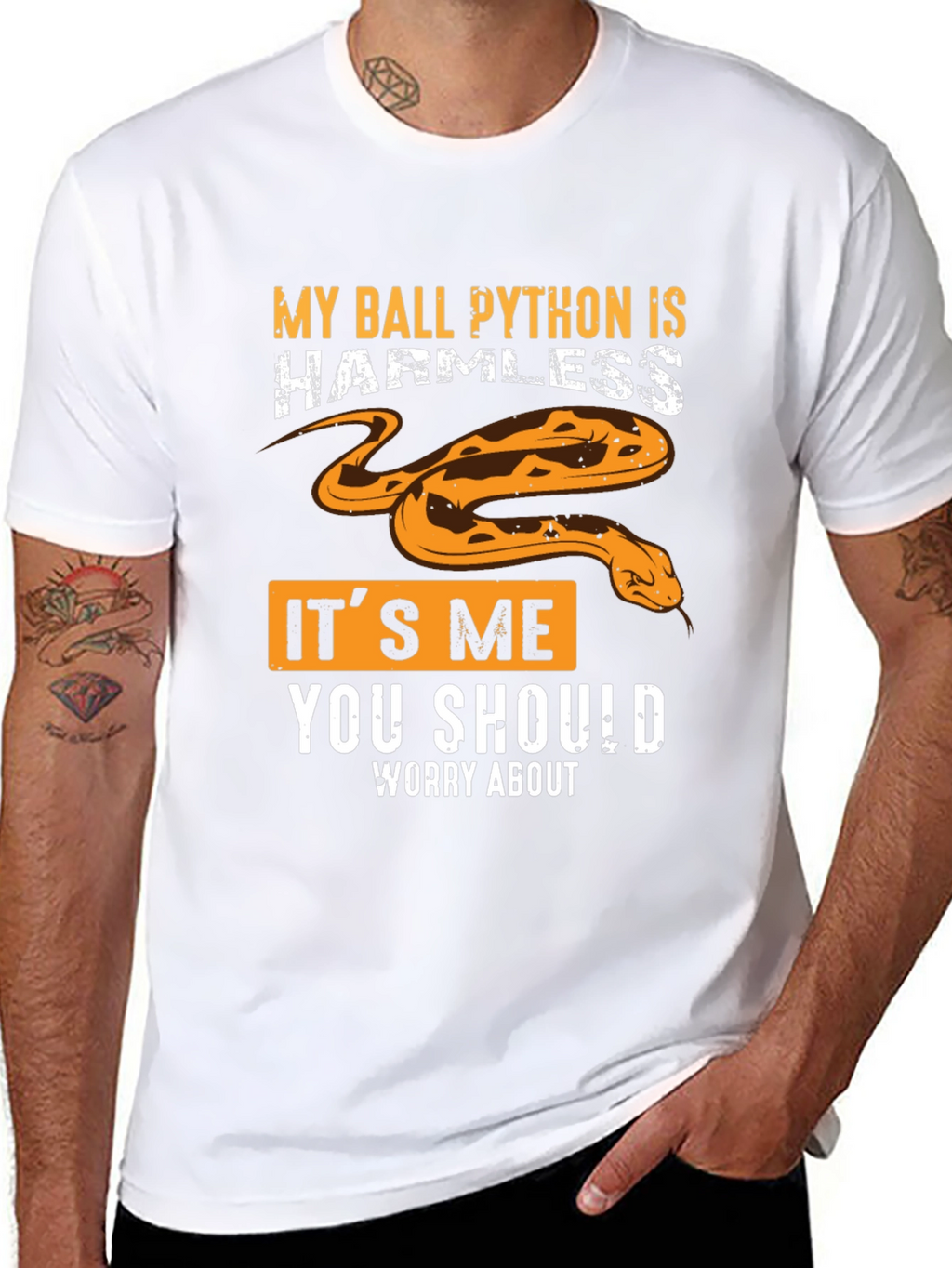 My Ball Python Is Harmless Graphic Tee