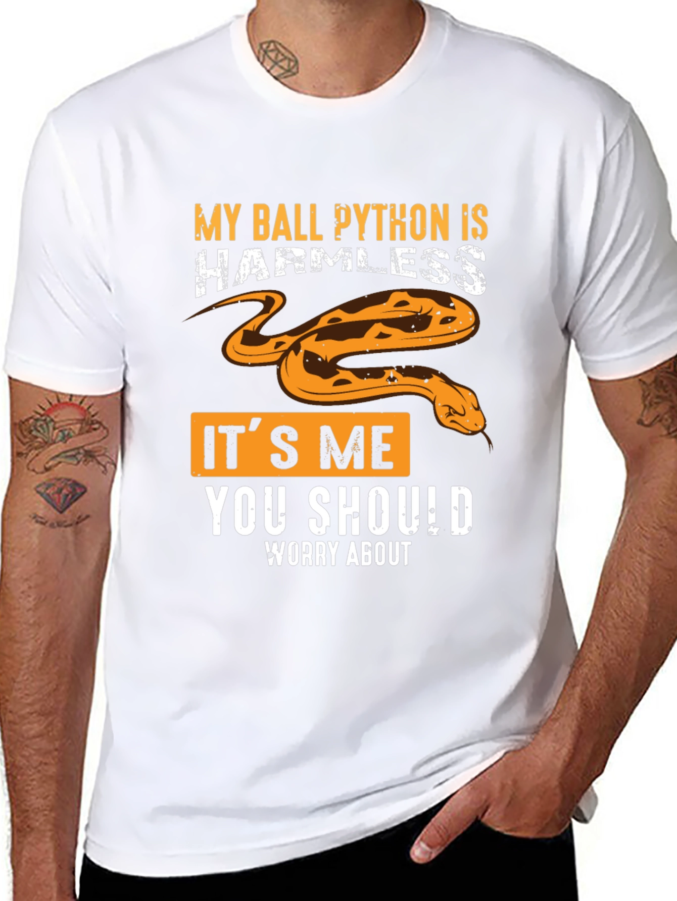 My Ball Python Is Harmless Graphic Tee