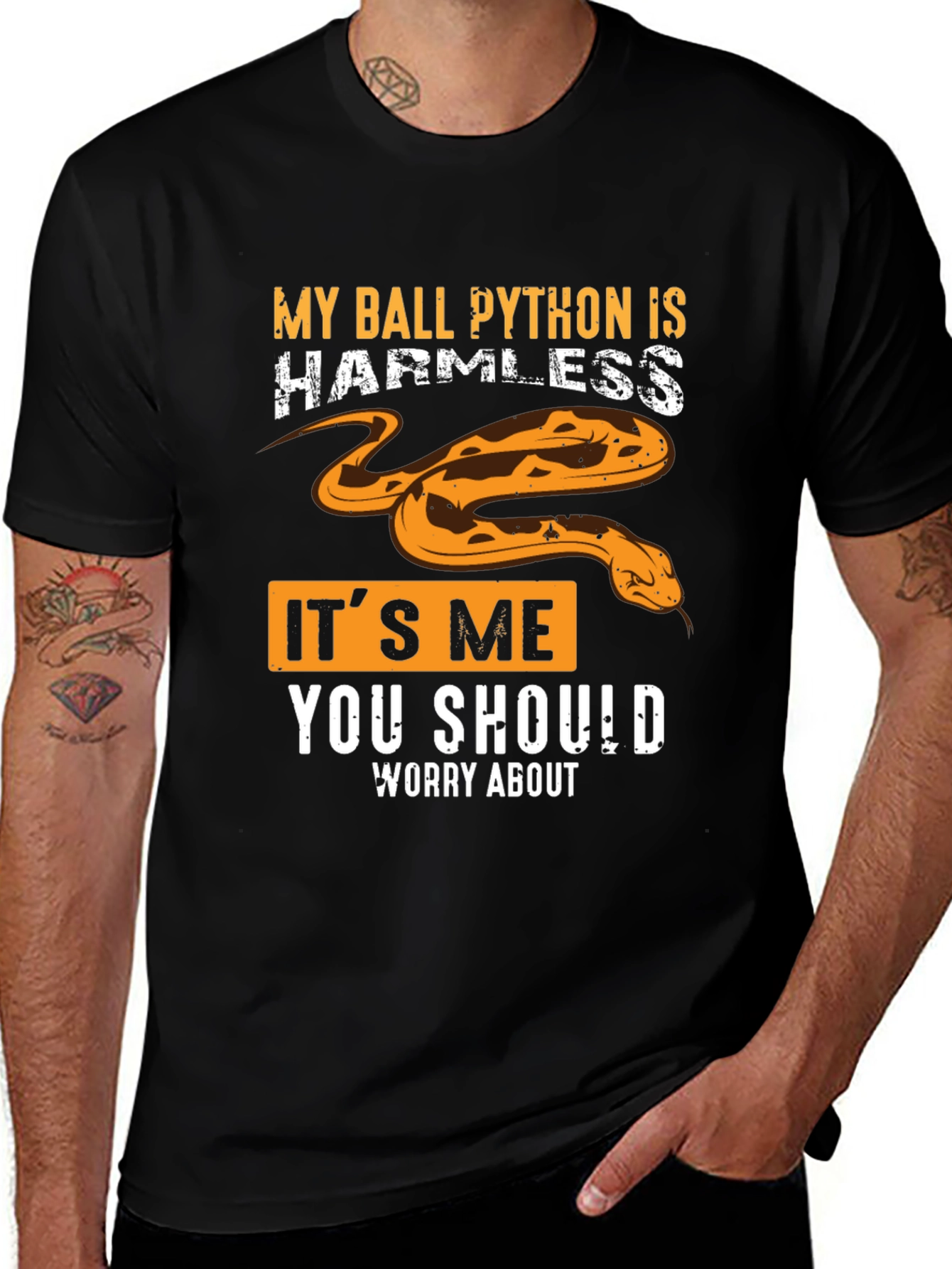 My Ball Python Is Harmless Graphic Tee