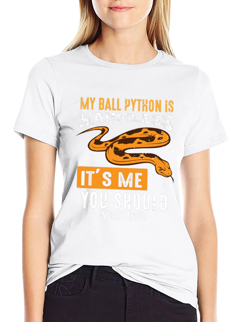 My Ball Python Is Harmless Graphic Tee