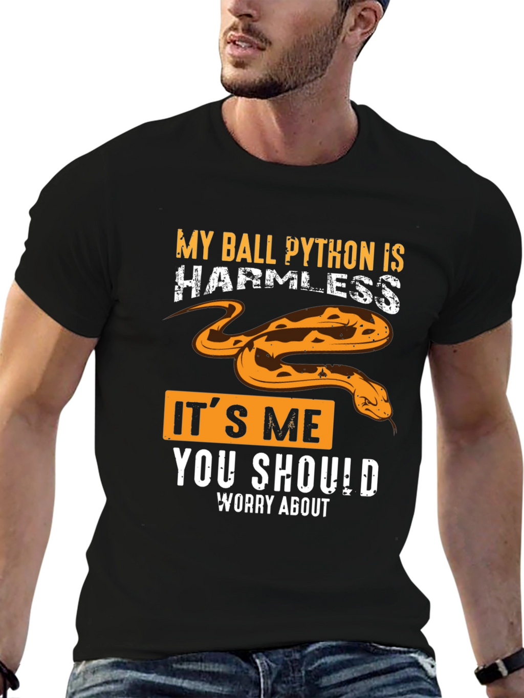 My Ball Python Is Harmless Graphic Tee