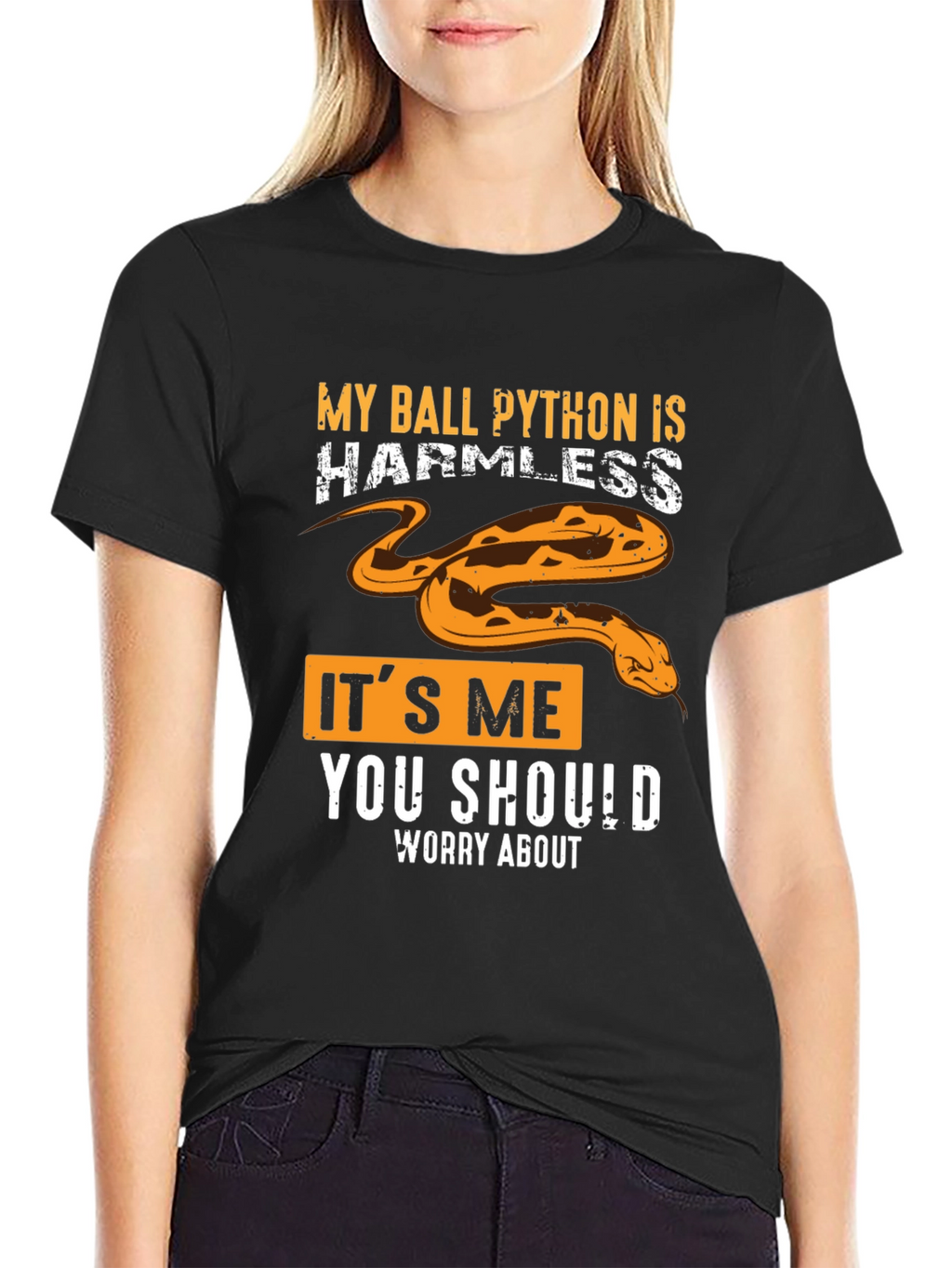 My Ball Python Is Harmless Graphic Tee