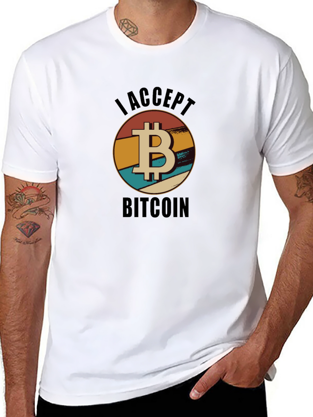 I Accept Bitcoin T-Shirt - Crypto Currency Tee