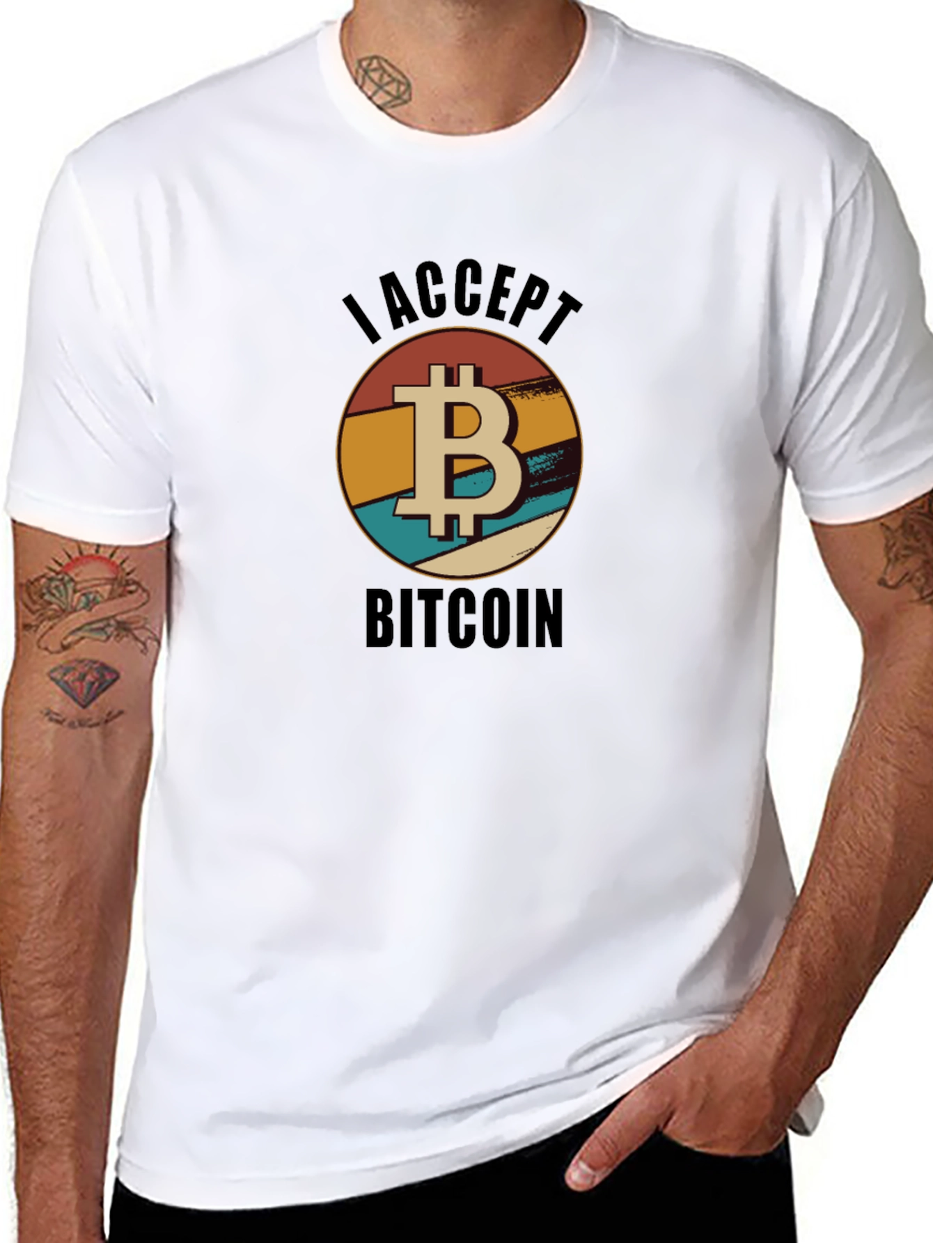 I Accept Bitcoin T-Shirt - Crypto Currency Tee