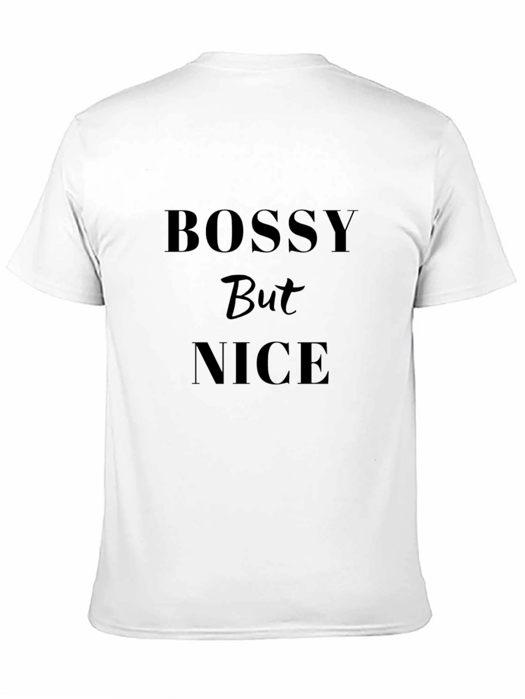 Bossy But Nice Black Graphic Tee