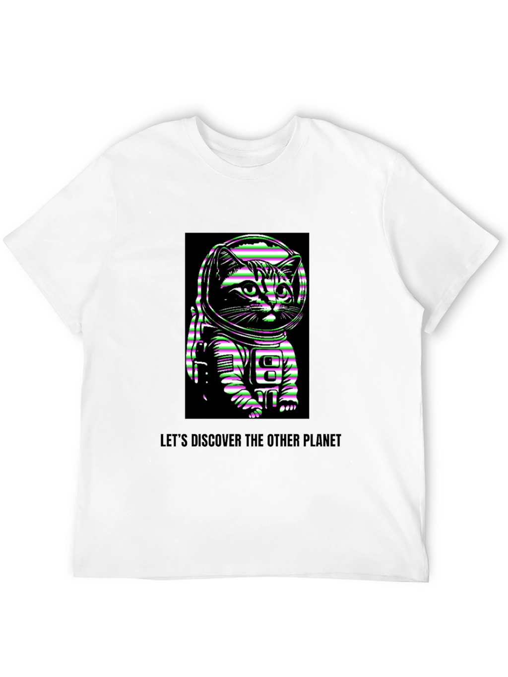 Astronaut Cat Graphic T-Shirt