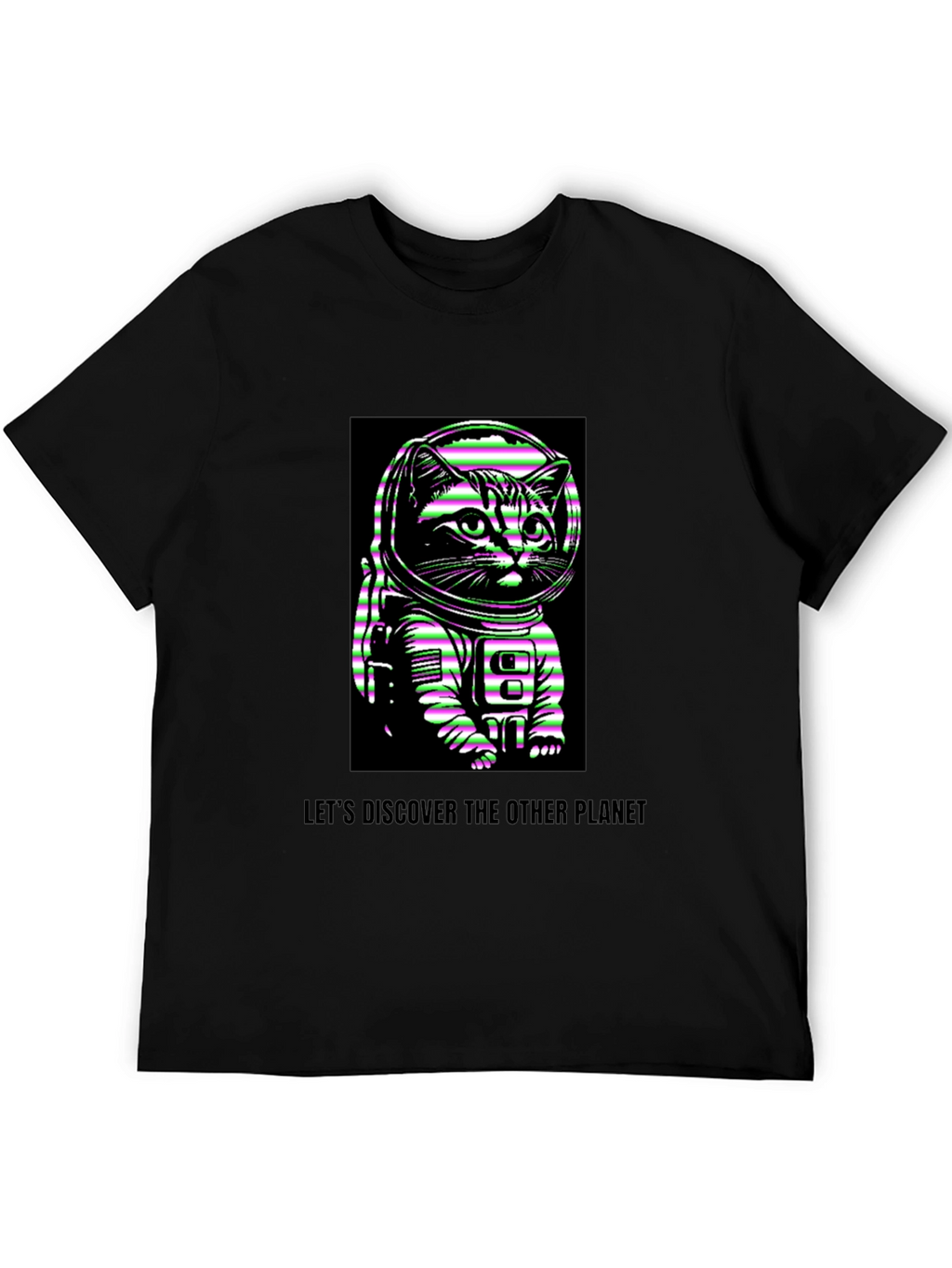 Astronaut Cat Graphic T-Shirt