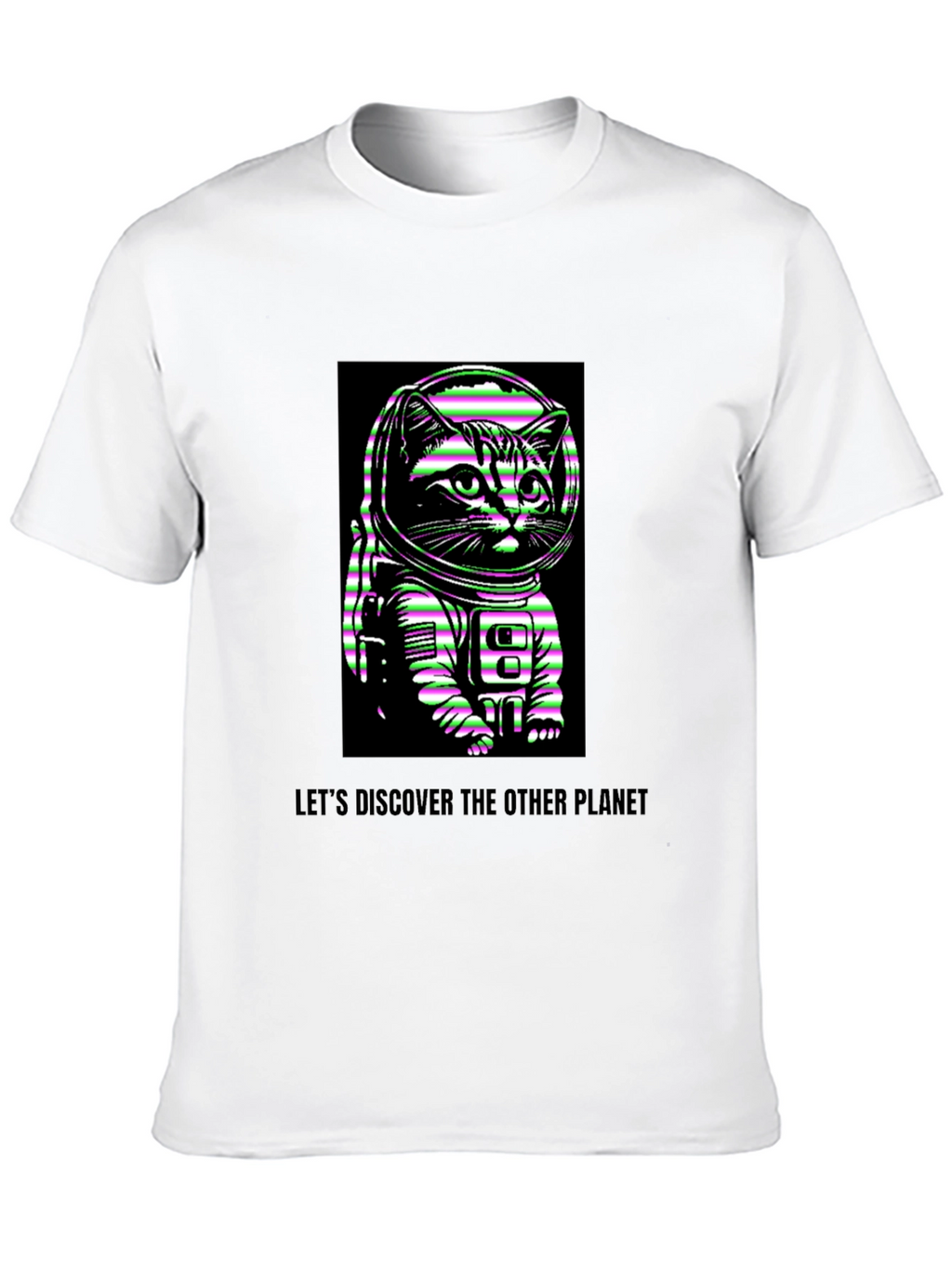 Astronaut Cat Graphic T-Shirt