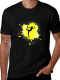 Yoga Silhouette T-Shirt - Black Cotton Graphic Tee