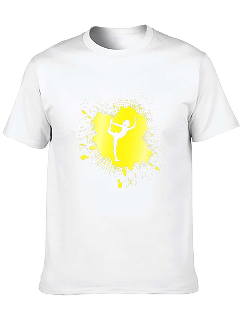 Yoga Silhouette T-Shirt - Black Cotton Graphic Tee