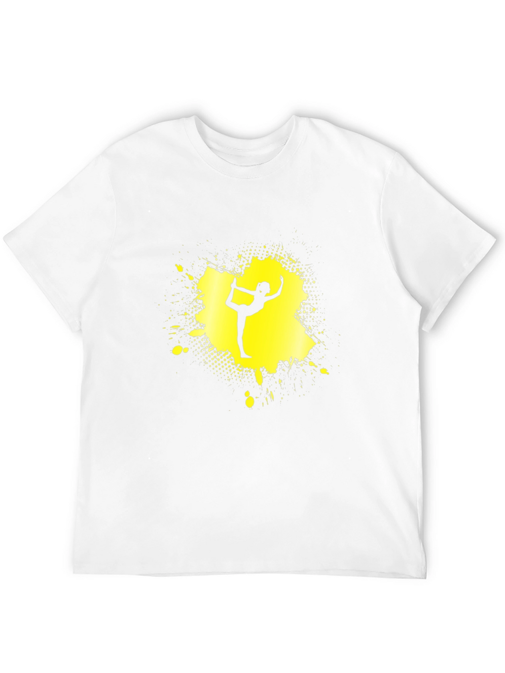Yoga Silhouette T-Shirt - Black Cotton Graphic Tee