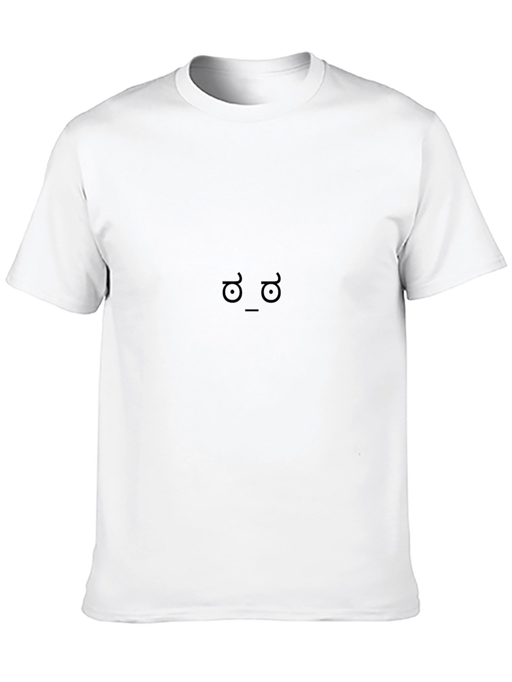 Skeptical Face Black Cotton T-Shirt