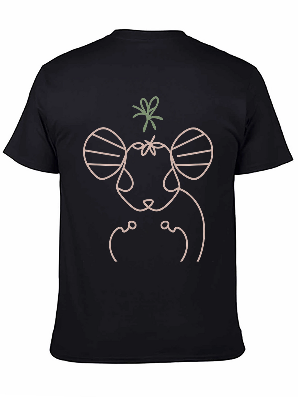 Minimalist Rat Graphic T-Shirt
