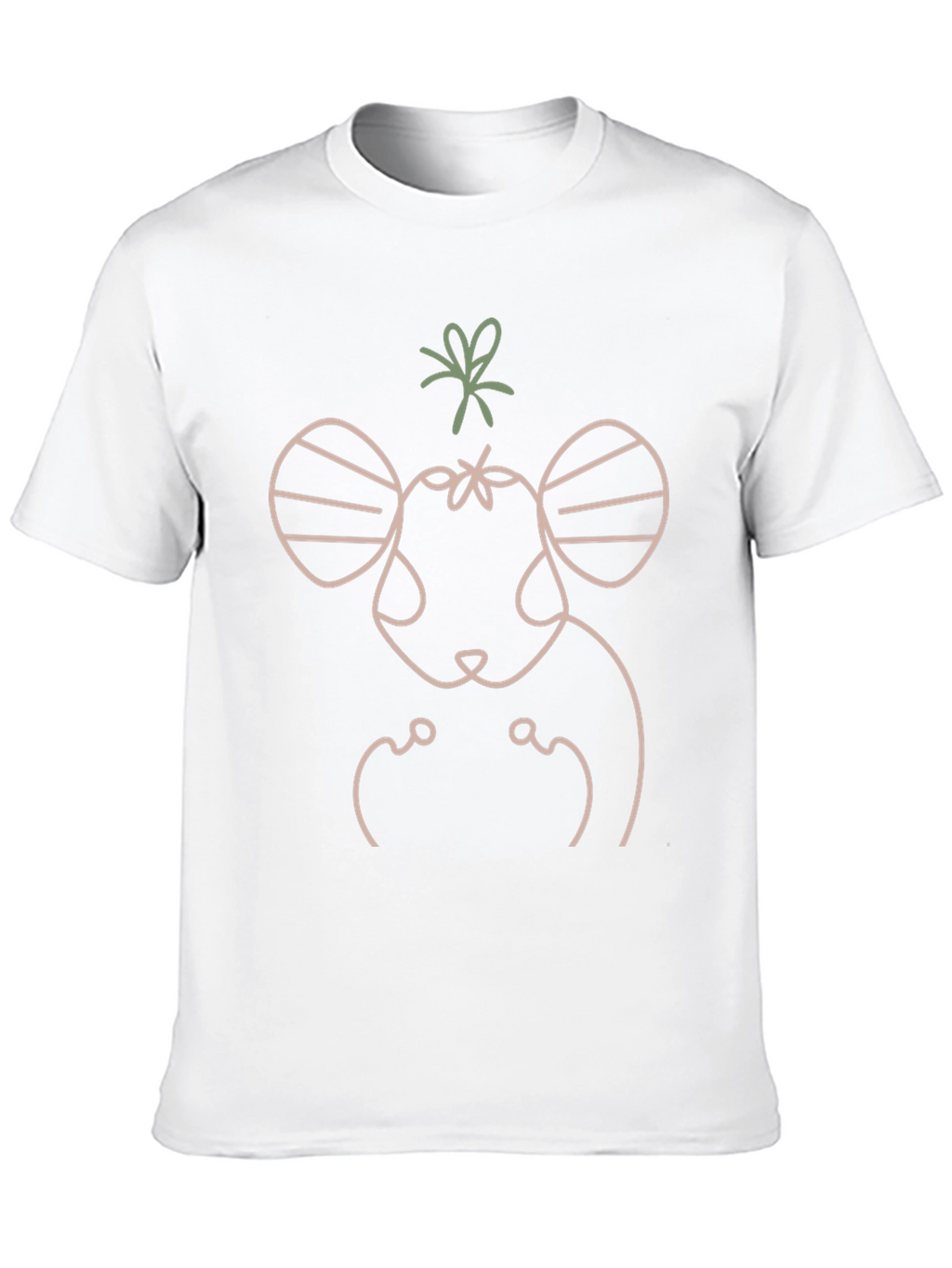 Minimalist Rat Graphic T-Shirt