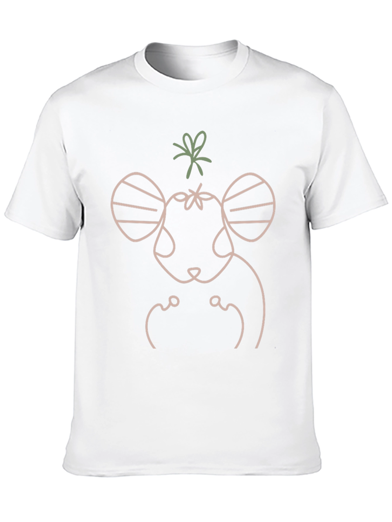Minimalist Rat Graphic T-Shirt