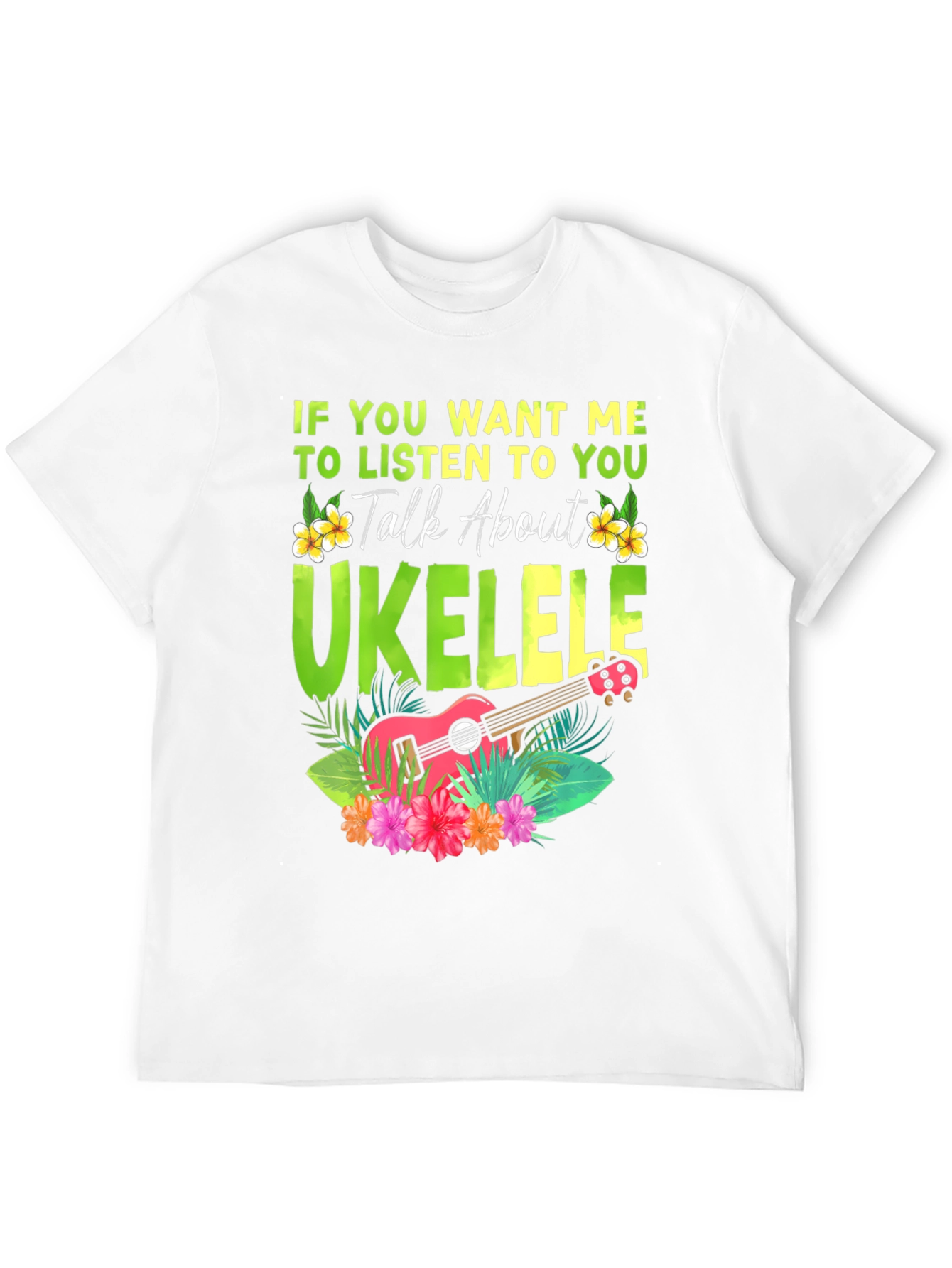 Ukulele Lover T-Shirt - Talk About Ukulele Tee